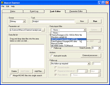 daemon task tab