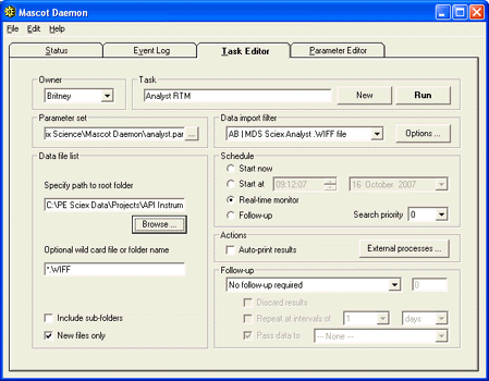 daemon task tab